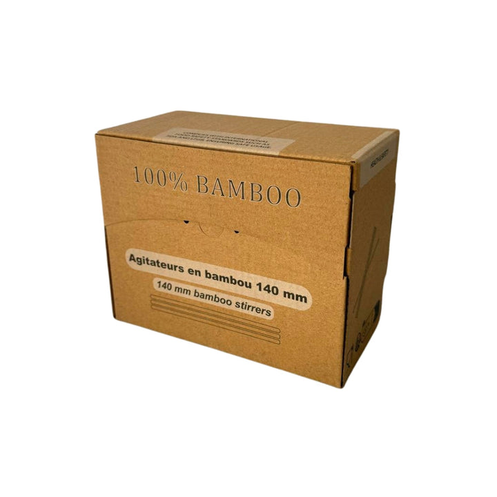 Agitatore in bambù in scatole dispenser da 140 mm