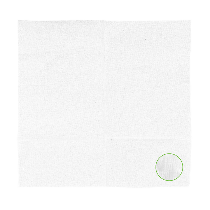 Serviettes blanches 1 pli 17x17