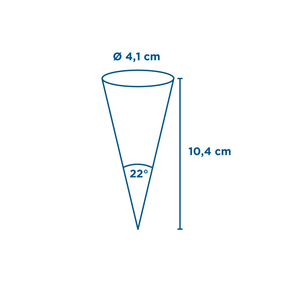 Cônes Glace Personnalisés Ø 4,1x10,4cm Papier