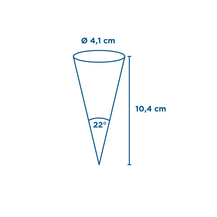 Cônes Glace Personnalisés Ø 4,1x10,4cm Papier