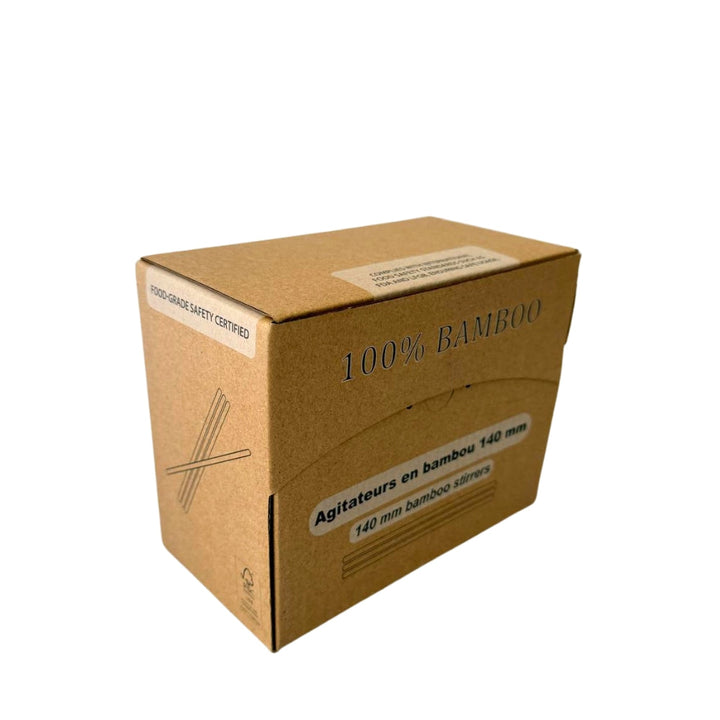 Agitatore in bambù in scatole dispenser da 140 mm
