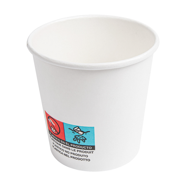 White Espresso paper cups 10-12 cl / 4 oz - 190 + 15 gsm