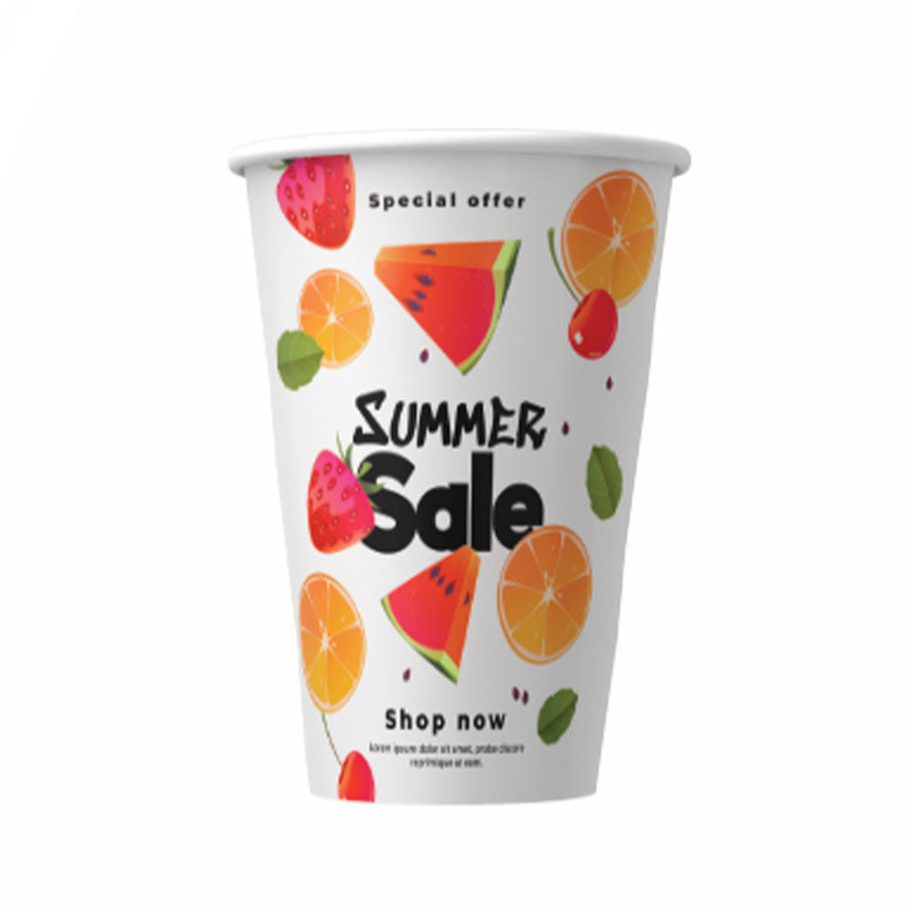 GOBELETS EN CARTON LOGOTÉS 18 CL / 6 OZ
