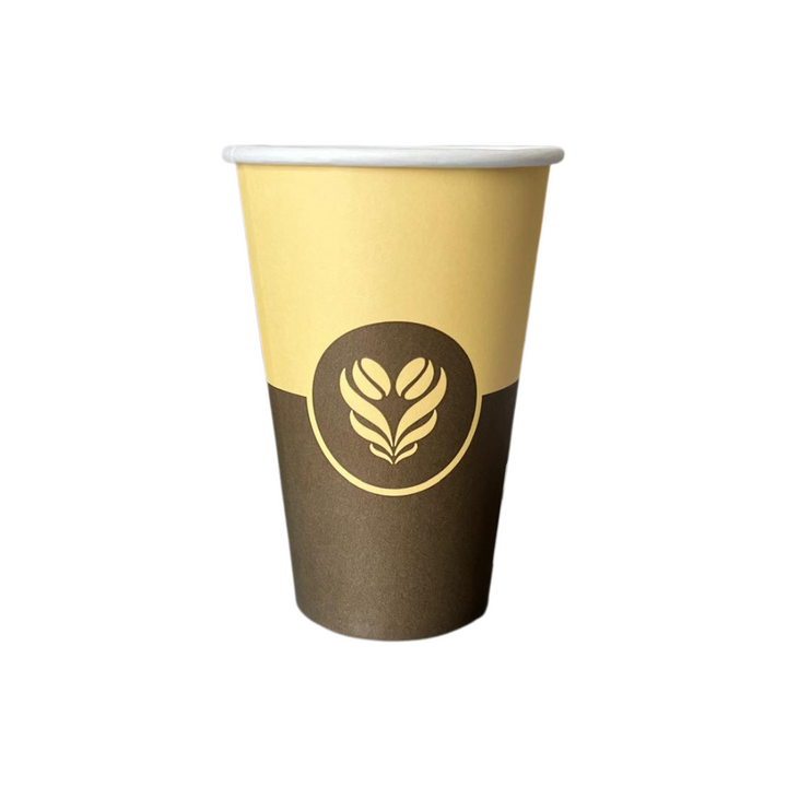 Vasos de Cartón Barista 33 cl - 12 oz - 280 + 18 gsm - Gran Formato para Bebidas Calientes
