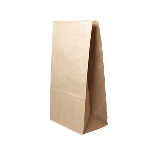 Sac 18+11x34 cm en papier kraft brun sans poignée