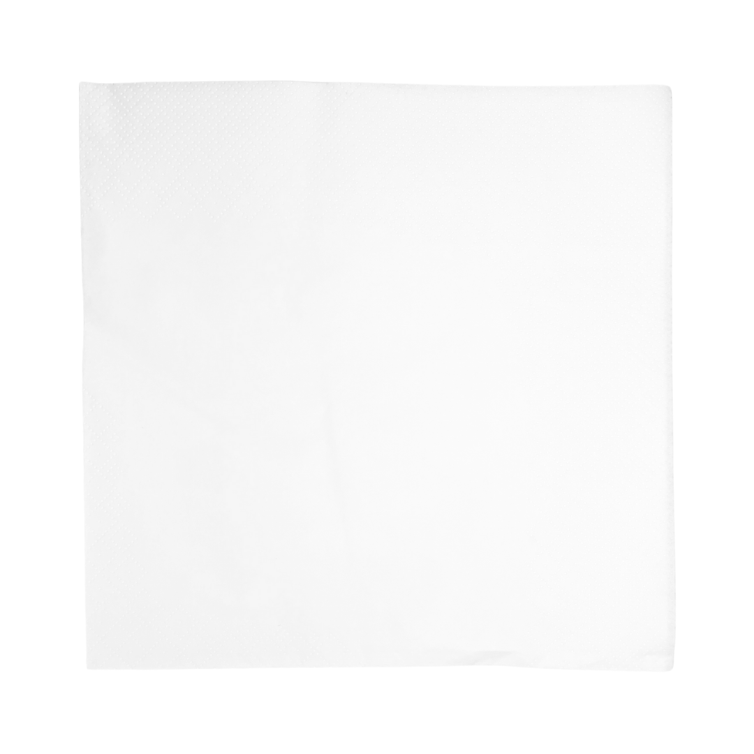 Serviettes blanches 2 plis 40x40