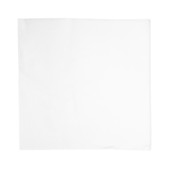 Serviettes blanches 2 plis 40x40