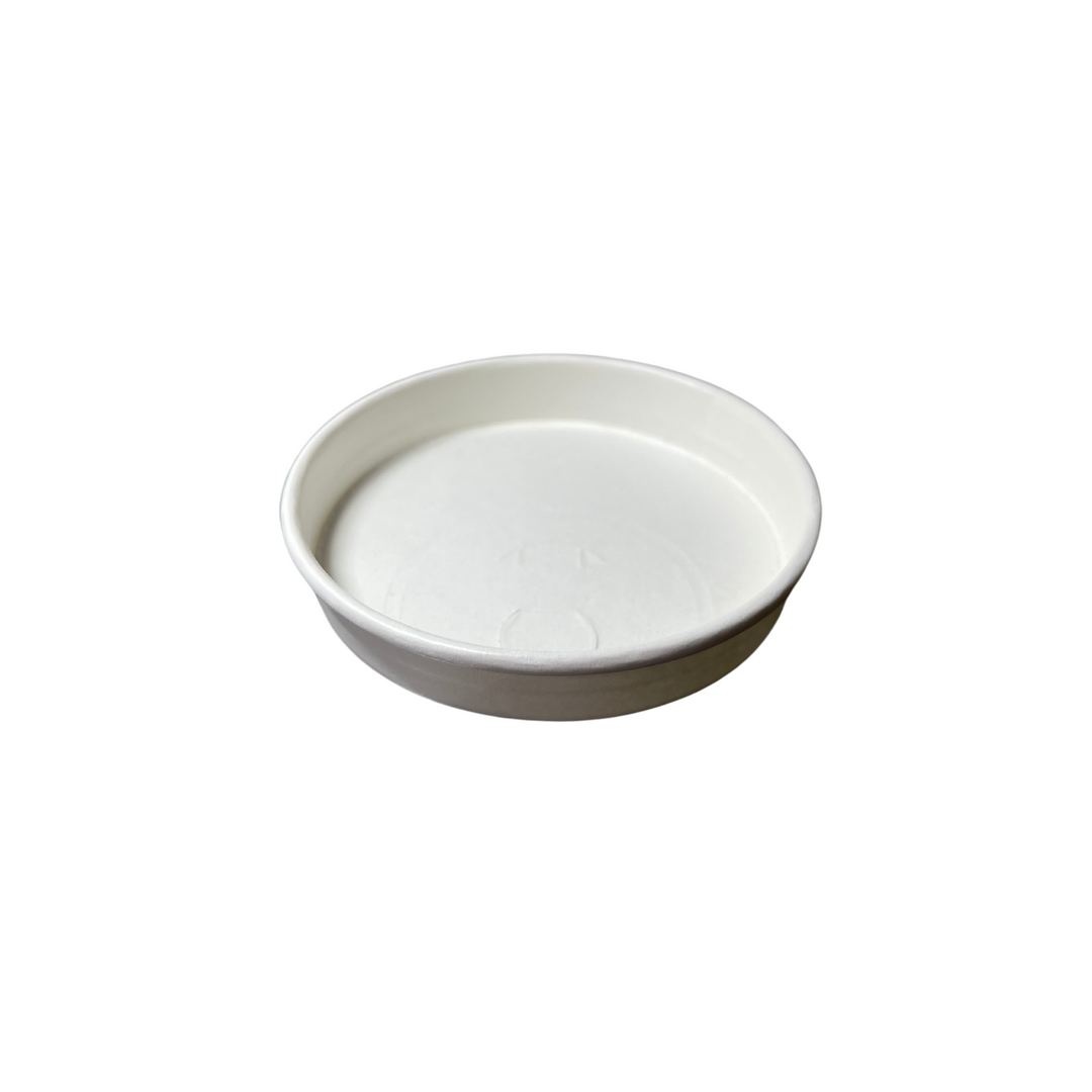 Couvercle dôme en carton blanc sans plastique 80 mm (1000 unités)