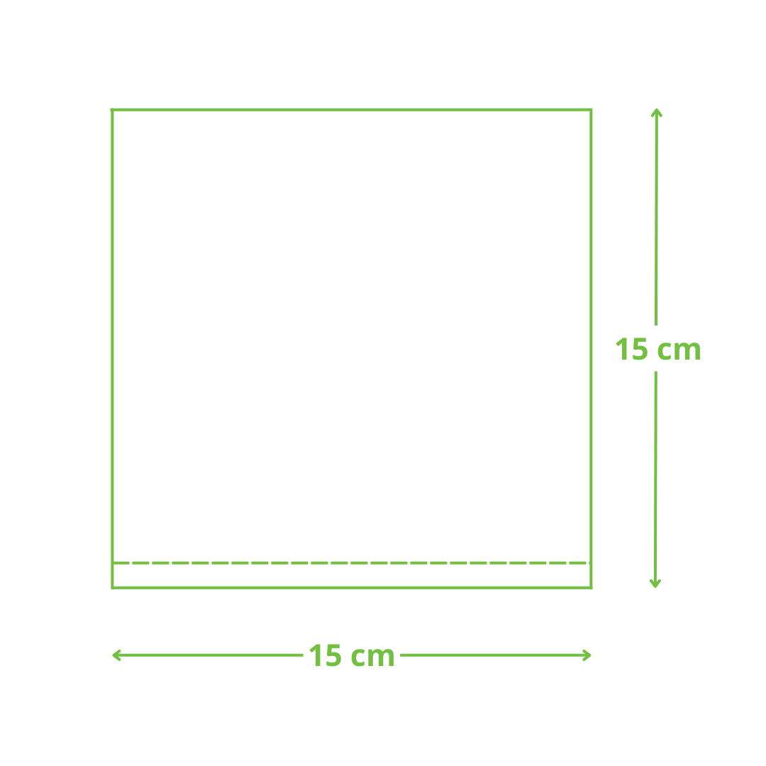 Serviettes blanches 1 pli 30x30