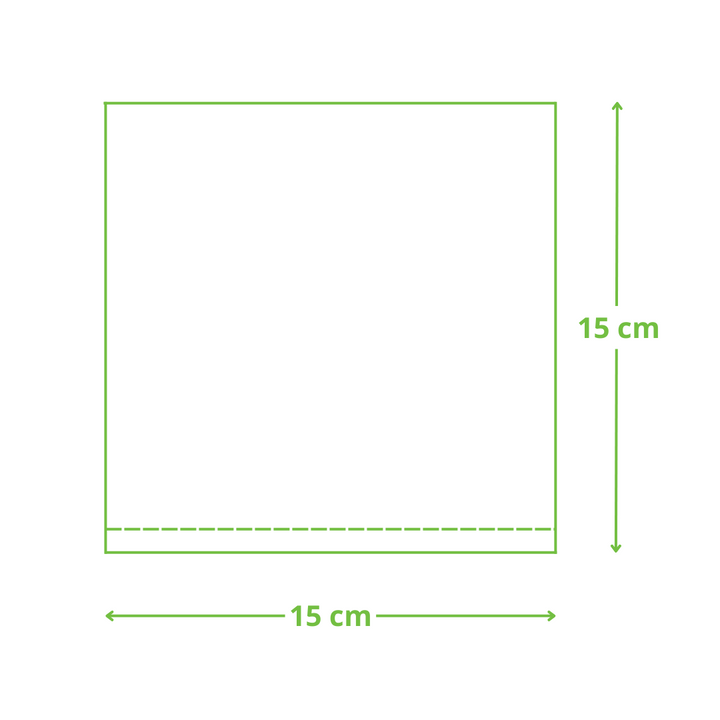 Serviettes blanches 1 pli 30x30