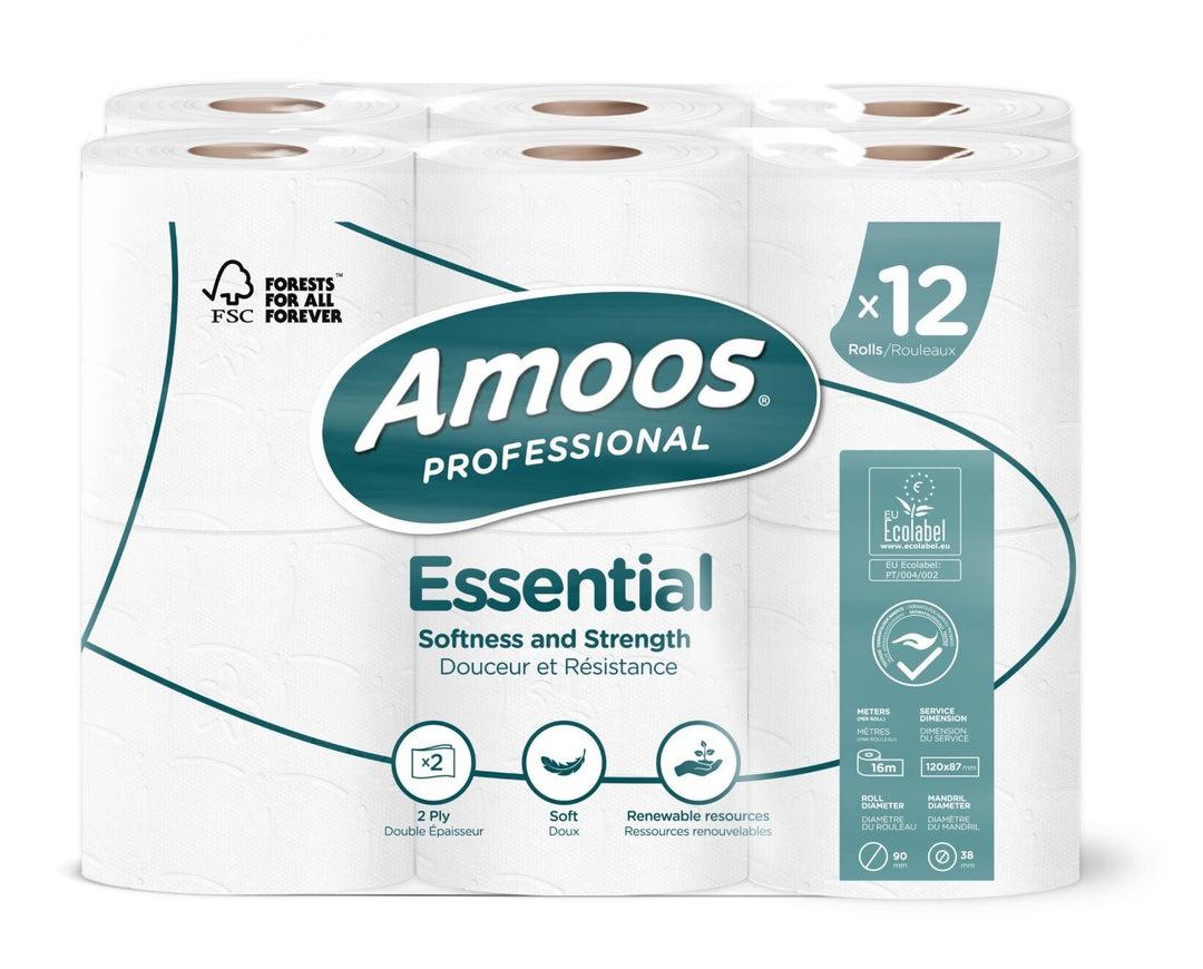 Papier toilette blanc 2 plis