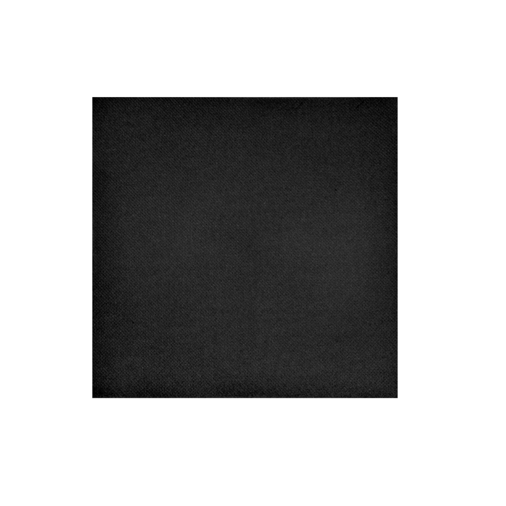 Toalla gofrada y encolada, 38 x 38, 2 capas, P4, negra