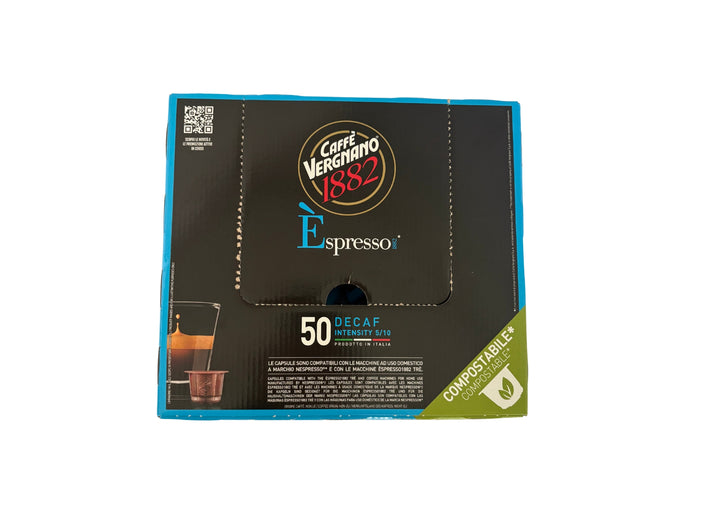 Café descafeinado cápsulas (50 unidades) - CAFFE VERGNANO 1882