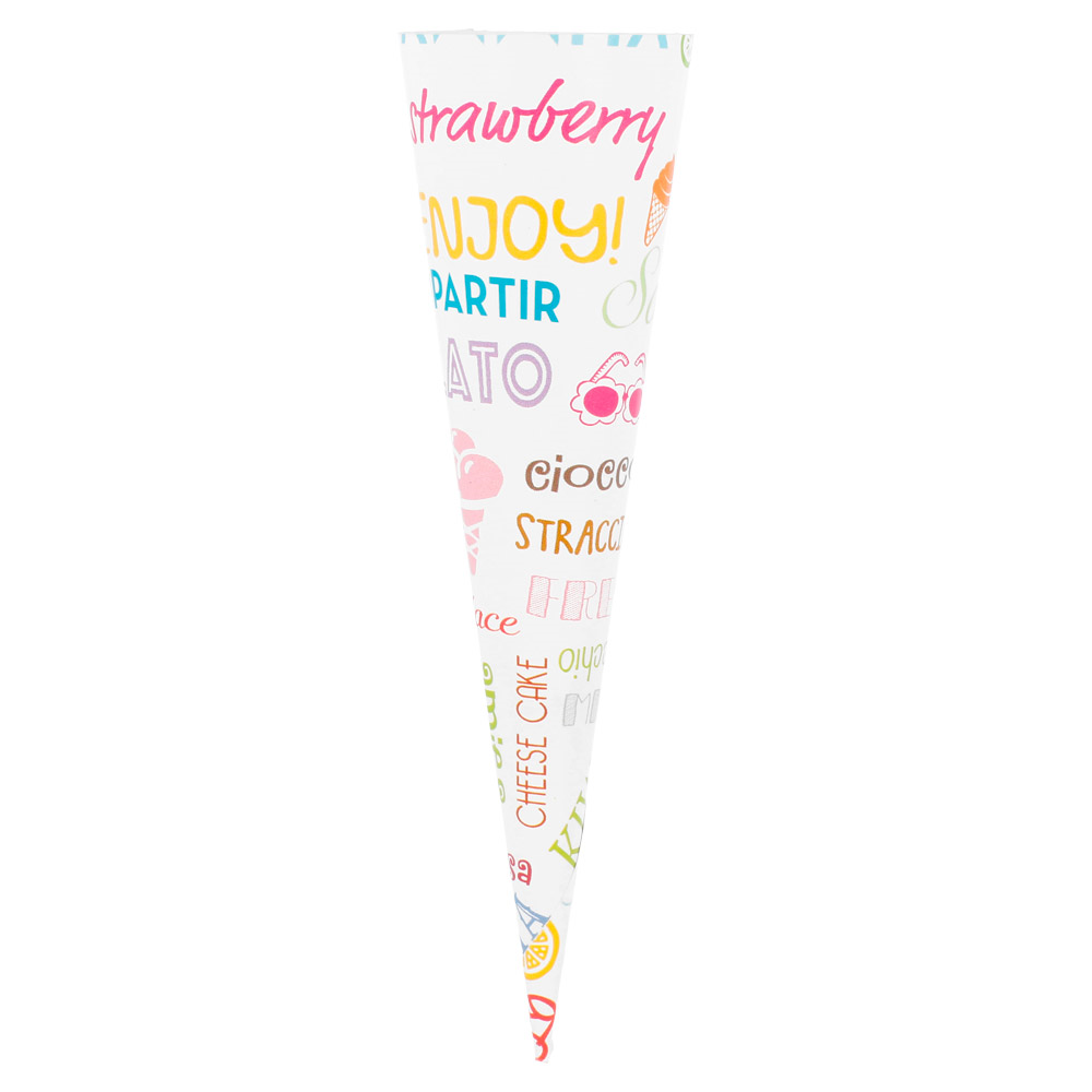 Personalized Ice Cream Cones Ø 4,2x15,3cm Paper