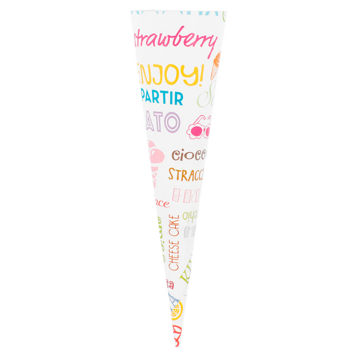 Personalized Ice Cream Cones Ø 4,2x15,3cm Paper