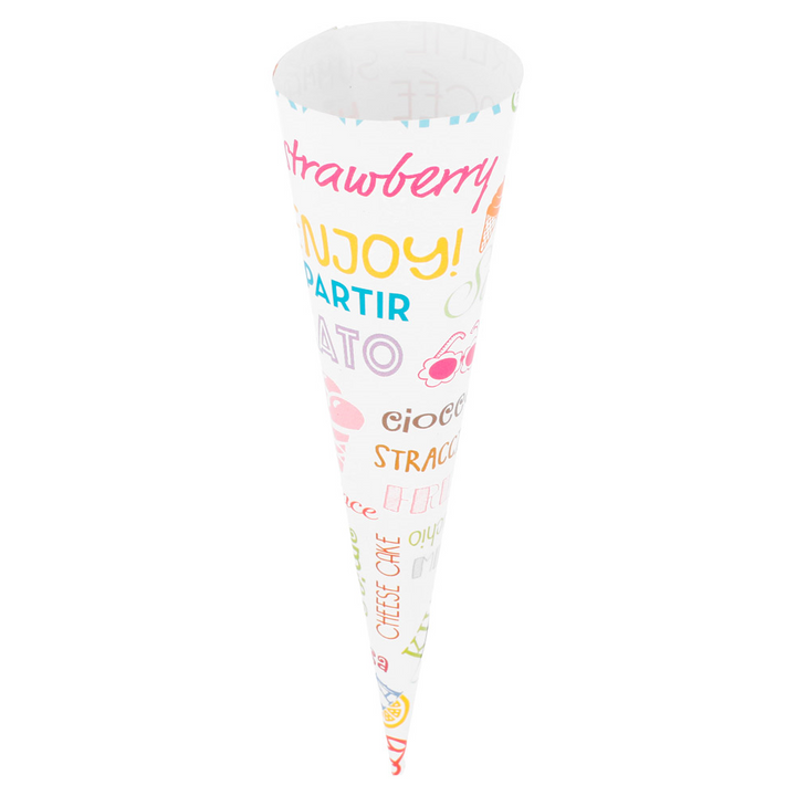 Personalized Ice Cream Cones Ø 4,2x15,3cm Paper