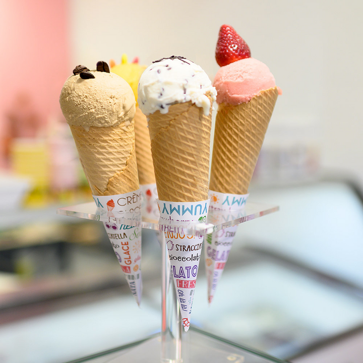 Personalized Ice Cream Cones Ø 4,2x15,3cm Paper
