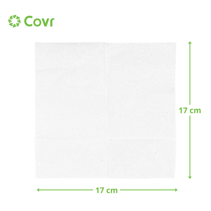 Weiße Servietten 1-lagig 17x17 (5400 Stück)