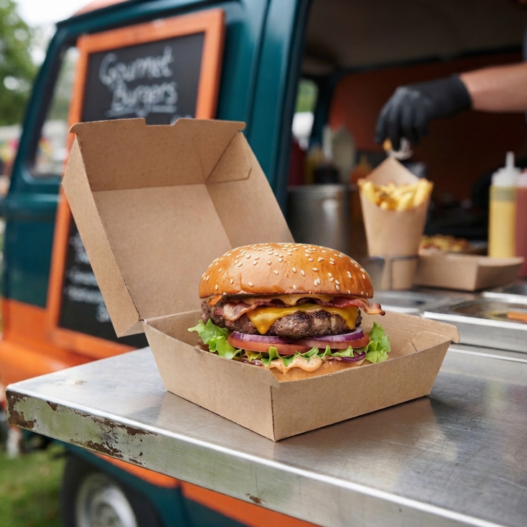 Caja para hamburguesas con microacanalado