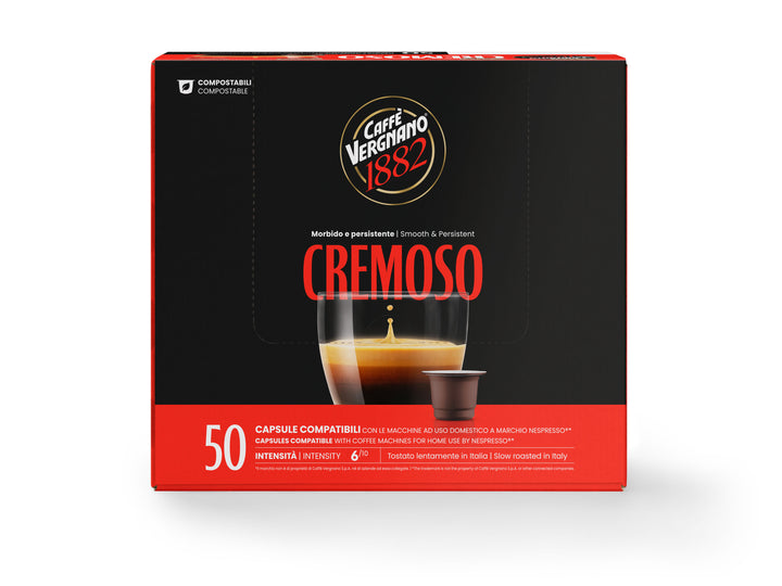 Café Cremoso cápsulas (50 unidades) - CAFFE VERGNANO 1882