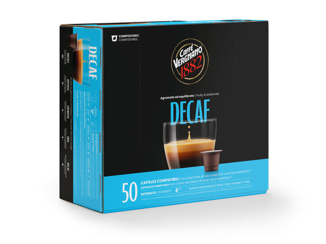 Café descafeinado cápsulas (50 unidades) - CAFFE VERGNANO 1882