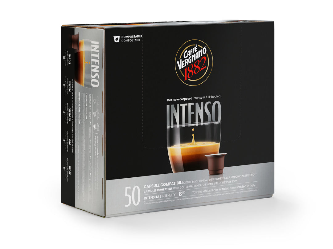 Café Intenso cápsulas (50 unidades) - CAFFE VERGNANO 1882