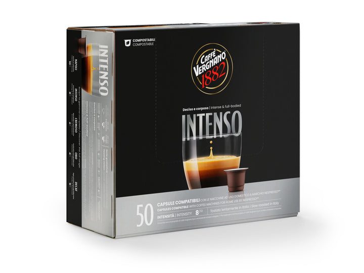 Café Intenso cápsulas (50 unidades) - CAFFE VERGNANO 1882