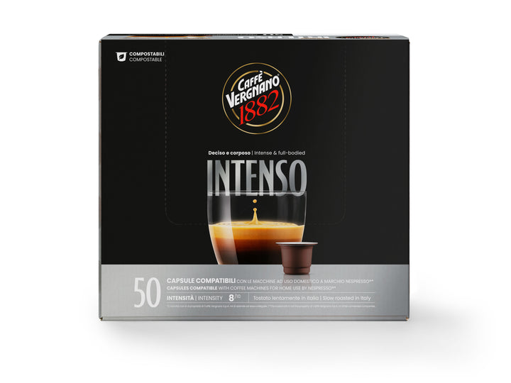 Café Intenso cápsulas (50 unidades) - CAFFE VERGNANO 1882