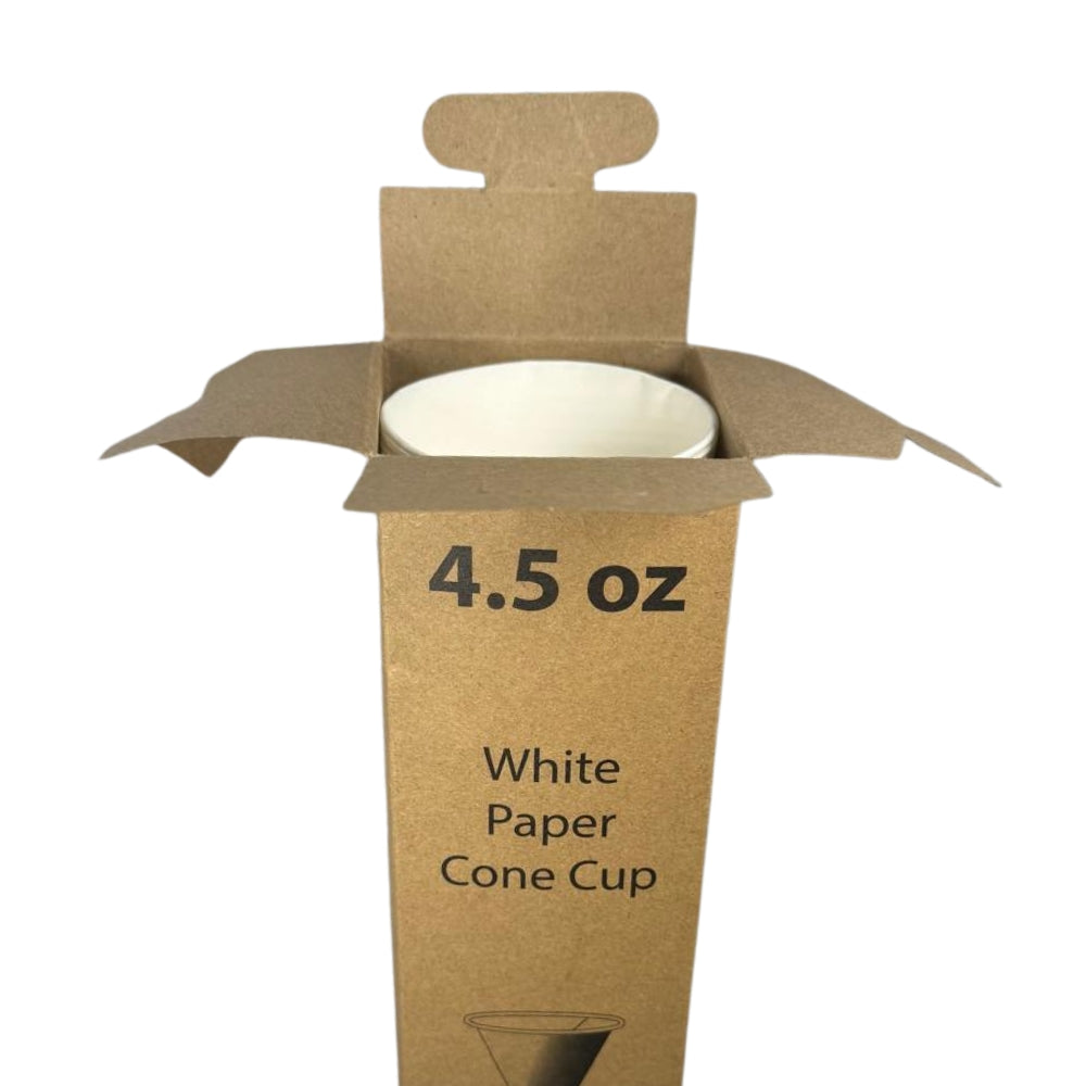 Paper cone cups 4.5 oz – 130 ml (120,000 units / pallet)