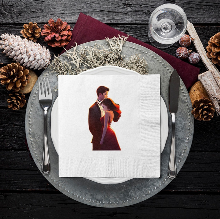 Customized napkins 40 x 40 cm