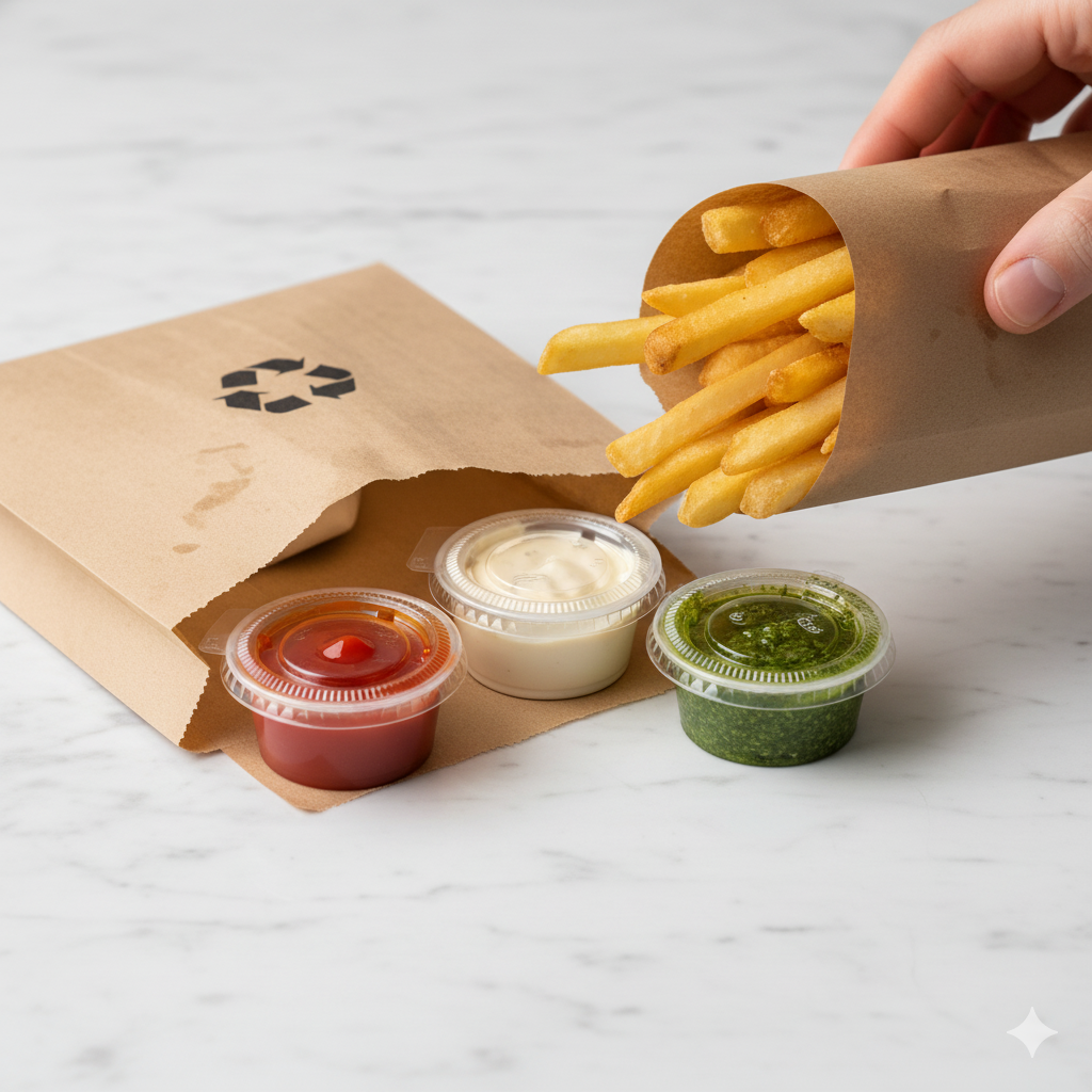 Pot sauce 2 oz / 60 ml avec couvercle