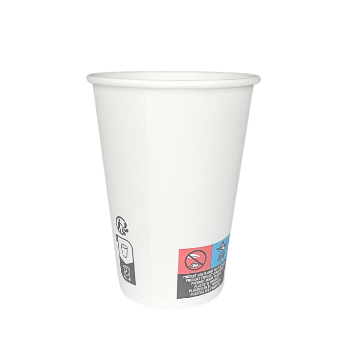 Gobelets carton blancs 21 cl - 7,5 oz (3000 unités)