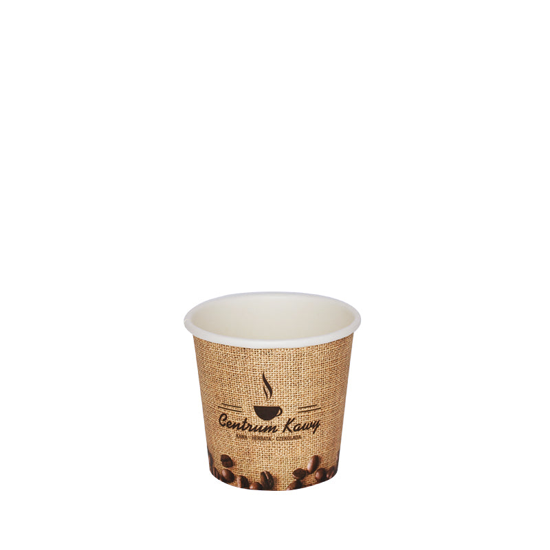 Gobelets carton sans plastique 10 cl / 4oz personnalisés
