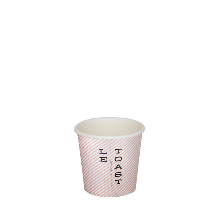Gobelets carton sans plastique 10 cl / 4oz personnalisés
