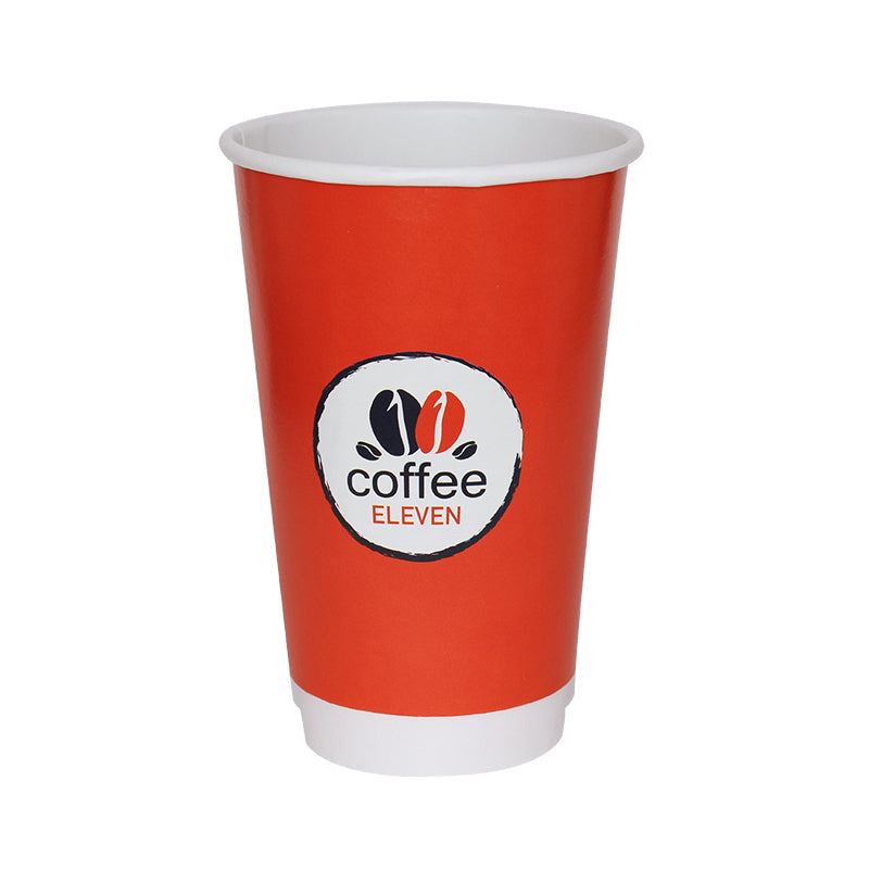 Vasos de cartón doble pared 45 cl / 16 oz personalizados (1000 unidades o más)