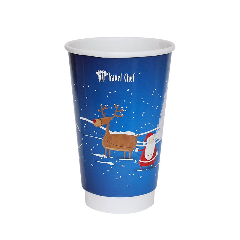 Customized 45 cl / 16 oz double-wall paper cups (1,000 units or more)