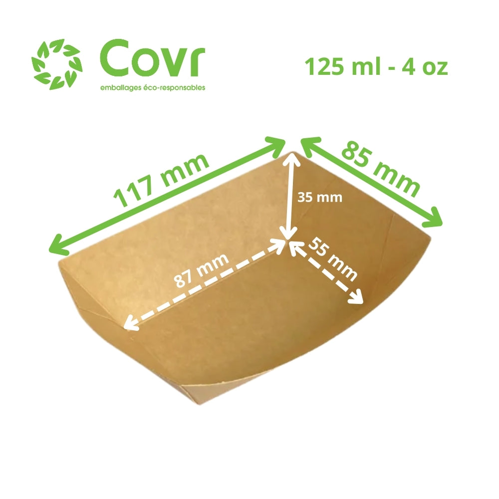 Tabuleiros de cartão 125 ml - 4 oz