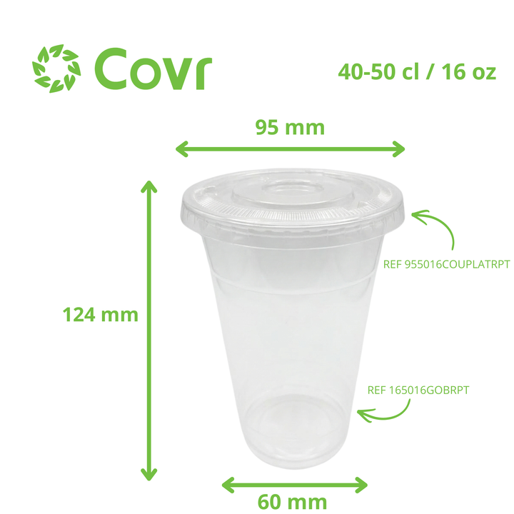 Vaso Plástico rPET 45 cl / 16 oz