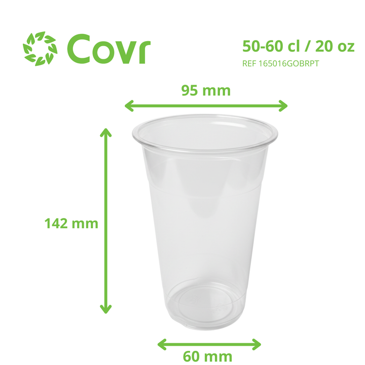 Vaso Plástico rPET 50 cl / 20 oz