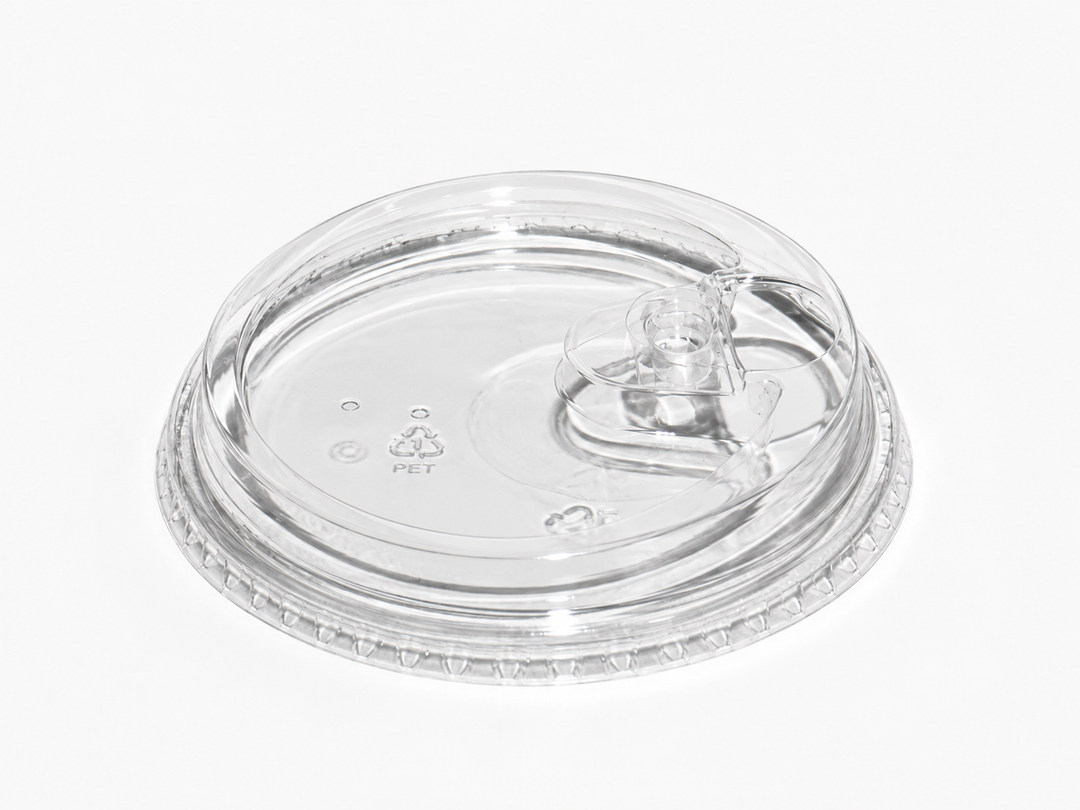 Deckel mit Trinköffnung rPET Milkshake ø 95 mm x 25 mm