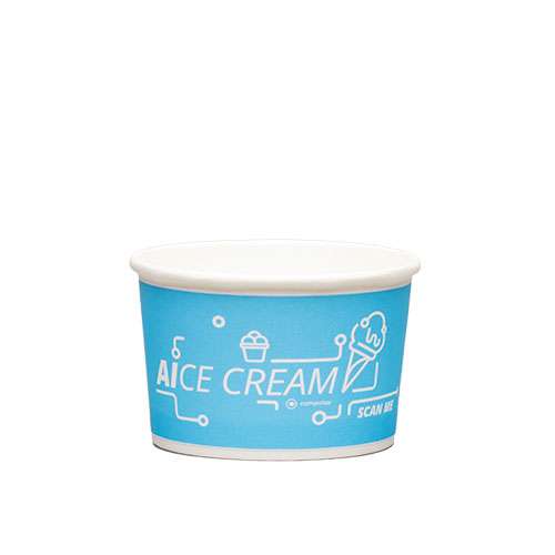 Pots de glace personnalisés 130 ml