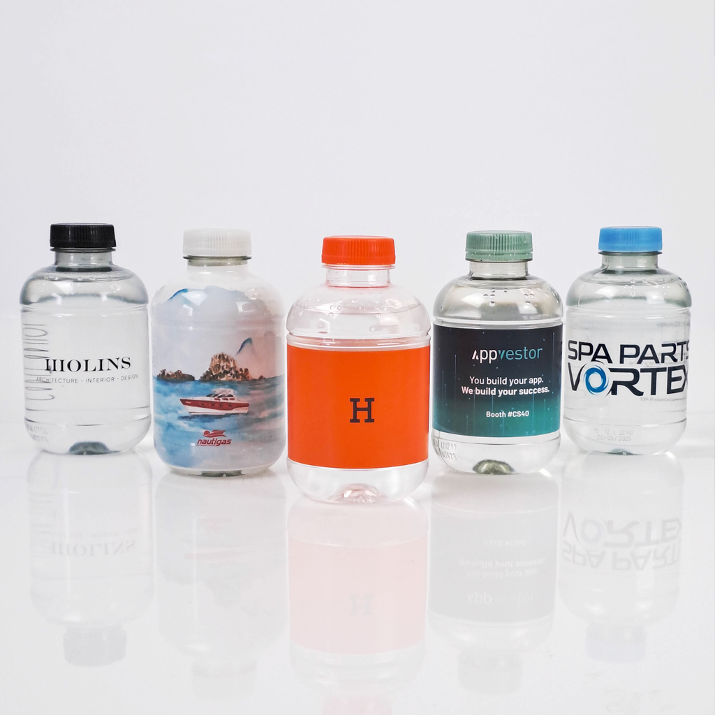 Bouteilles d'eau en rPET 25 cl 