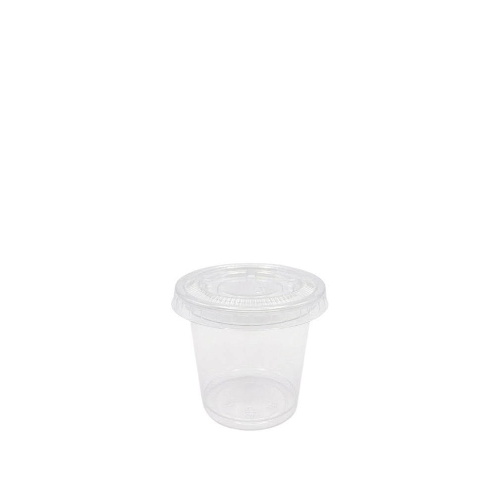 Pot sauce 1 oz / 30 ml avec couvercle