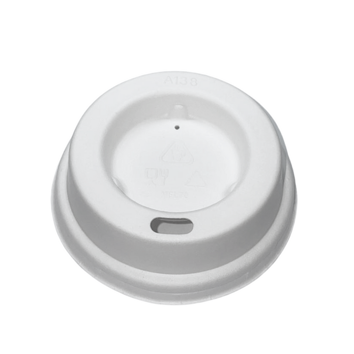 White Bagasse 70mm lids (2100 units)