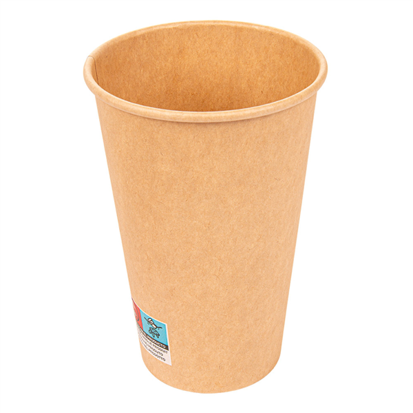 Gobelets carton kraft 50 cl / 16 oz - 300 + 18 g/m²